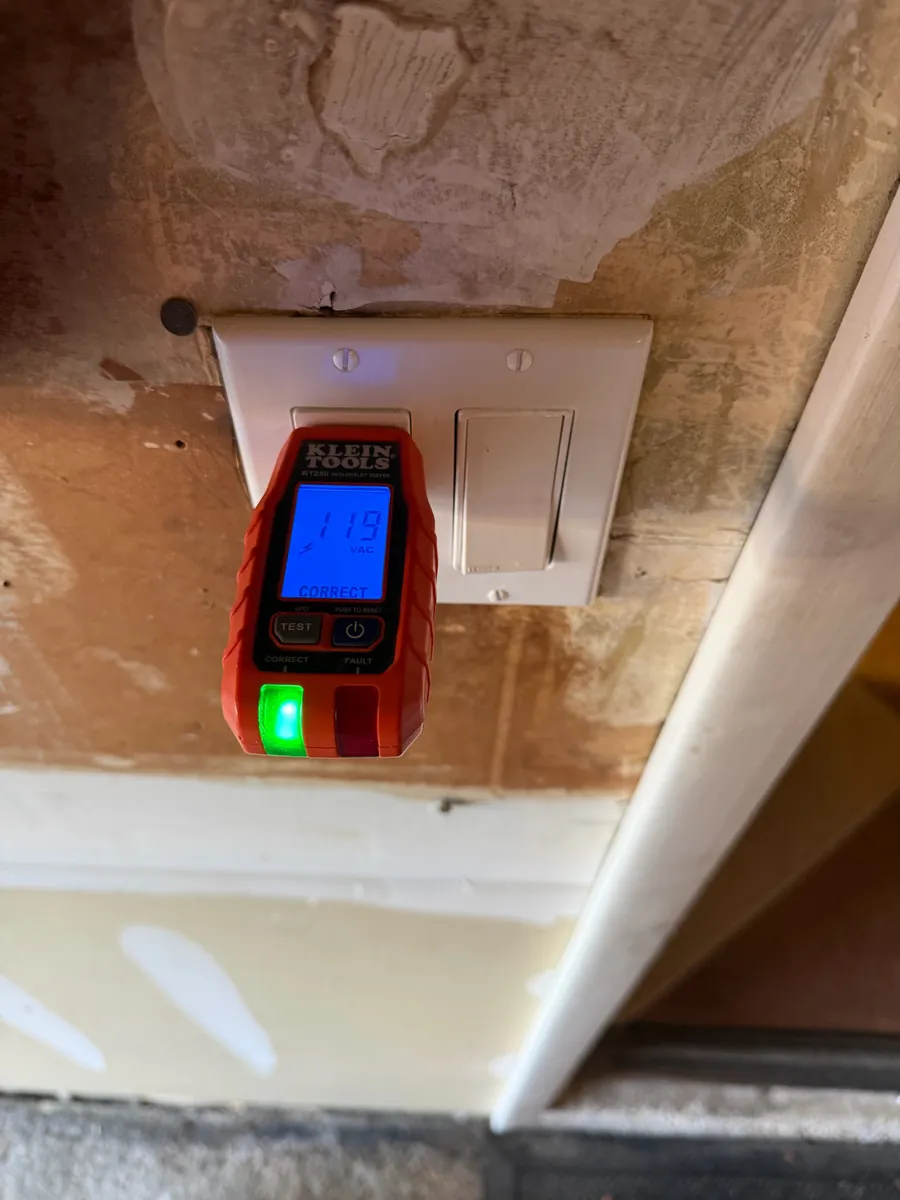New GFCI outlet installed and tested